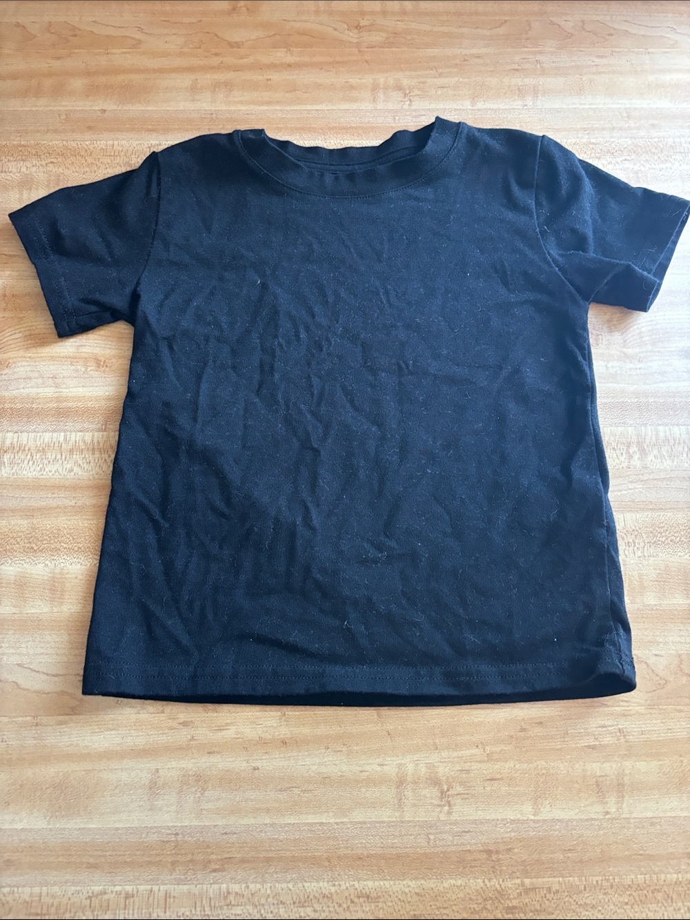 Kids' Black Short Sleeve Tee - Brand Not Visible